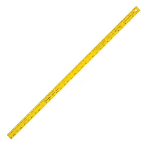 Yardstick 36" L X 1-1/4" W Aluminum Metric Yellow Yardstick 36" L X 1-1/4" W Aluminum Metric Yellow