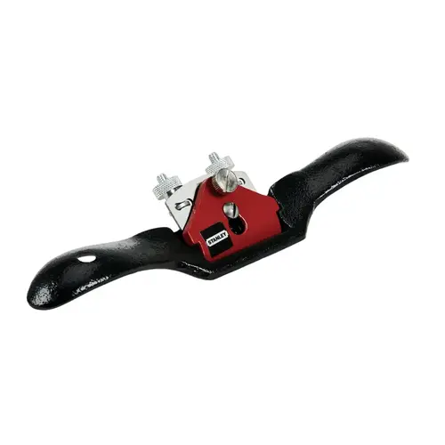 Spoke Shave, 2-1/8 in W Blade, 10 in OAL, Metal Handle Black/Red Spoke Shave, 2-1/8 in W Blade, 10 in OAL, Metal Handle Black/Red
