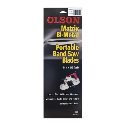 Band Saw Blade 44.9" L X 0.5" W Bi-Metal 18 TPI Regular teeth