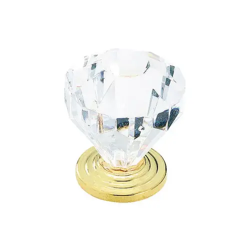 Cabinet Knob Traditional Classics Octagonal 1-1/4" D 1-3/8" Burnished Brass Burnished Brass Cabinet Knob Traditional Classics Octagonal 1-1/4" D 1-3/8" Burnished Brass Burnished Brass