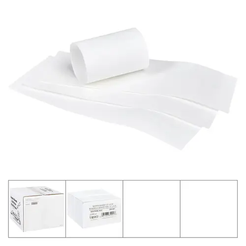 Lapaco 1.5'' By 4.25'' White Napkin Band, 20000 Each