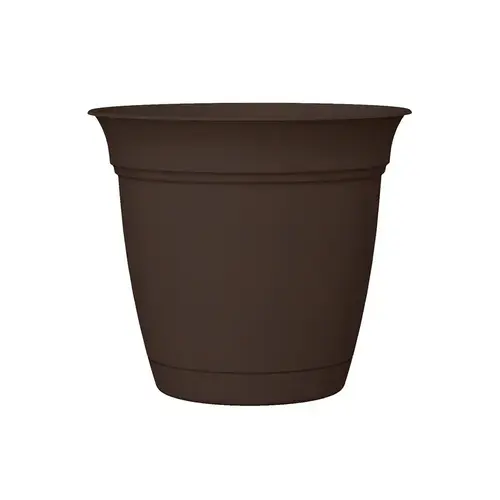 Planter 14.5" H X 16" D Plastic Eclipse Black Black