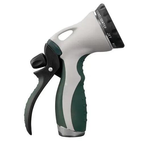 Hose Nozzle Signature Series 10 Pattern Multi-Pattern ABS Gray/Green - pack of 12 Hose Nozzle Signature Series 10 Pattern Multi-Pattern ABS Gray/Green - pack of 12