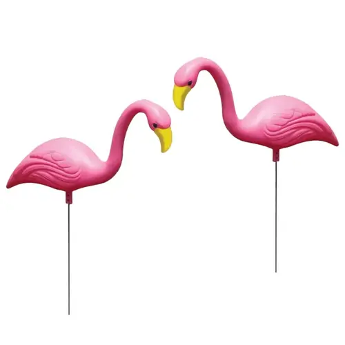 Outdoor Decoration Mingo Pink Plastic/Resin 5.8" H Flamingo Pink Pair Outdoor Decoration Mingo Pink Plastic/Resin 5.8" H Flamingo Pink Pair