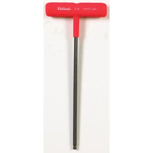 Ball End Hex Key Power-T 1/4" SAE T-Handle Red Ball End Hex Key Power-T 1/4" SAE T-Handle Red