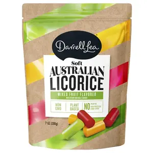 Darrell Lea DL08931 Strawberry, Green Apple, & Mango Flavor 7 Oz. Soft Australian Licorice