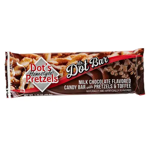 Candy Bar Dot's Mr. Dot Bar Milk Chocolate 1.75 oz - pack of 24 Candy Bar Dot's Mr. Dot Bar Milk Chocolate 1.75 oz - pack of 24