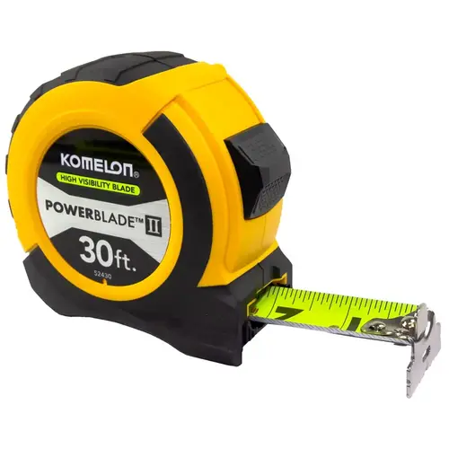 Tape Measure 30 ft. L X 11/16" W Black/Yellow Tape Measure 30 ft. L X 11/16" W Black/Yellow