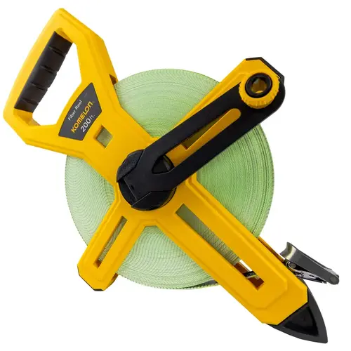 Fiberglass Long Tape Measure 200 ft. L X 1/2" W Black/Yellow - pack of 5 Fiberglass Long Tape Measure 200 ft. L X 1/2" W Black/Yellow - pack of 5