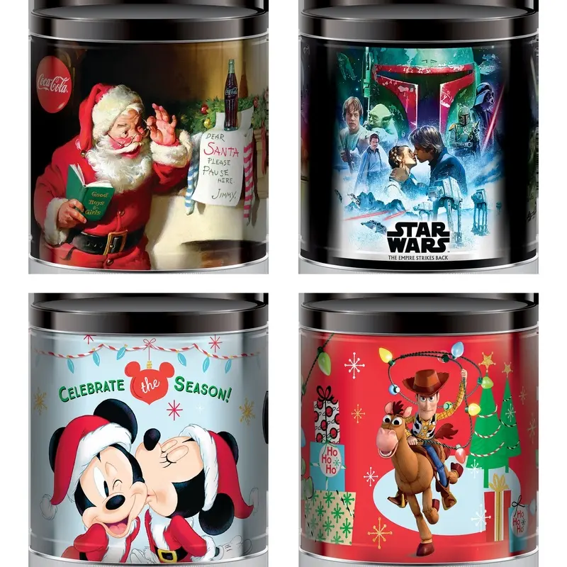 GiftPop Popcorn in Licensed Tin Signature Brands Caramel Cheddar Butter 24 oz Canister - pack of 4 31290-XCP4 GiftPop Popcorn in Licensed Tin Signature Brands Caramel Cheddar Butter 24 oz Canister - pack of 4 31290-XCP4