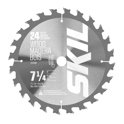 Circular Saw Blade, 7-1/4 in Dia, 5/8 in Arbor, 24-Teeth, Carbide Cutting Edge - pack of 10 Circular Saw Blade, 7-1/4 in Dia, 5/8 in Arbor, 24-Teeth, Carbide Cutting Edge - pack of 10