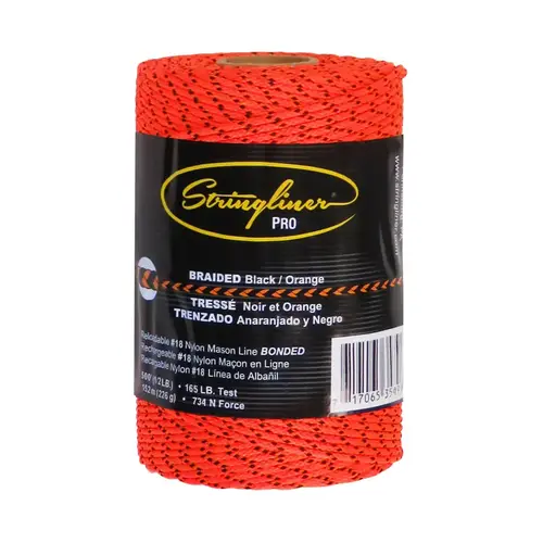 Mason's Line Refill PRO 500 ft. Black/Orange Bonded Braided Line Mason's Line Refill PRO 500 ft. Black/Orange Bonded Braided Line