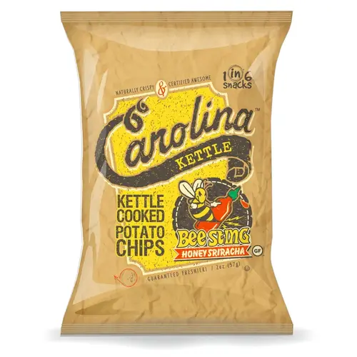 Kettle Cooked Potato Chips Carolina Honey Sriracha 2 oz Bagged - pack of 20