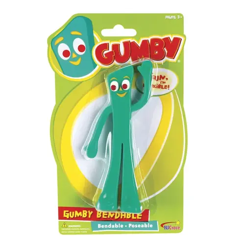 Gumby Toy Bendable Plastic Green 1 pc Green Gumby Toy Bendable Plastic Green 1 pc Green