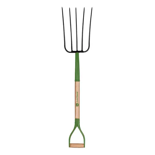 Fork 5 Tine Steel Compost 36" Wood Handle Green Fork 5 Tine Steel Compost 36" Wood Handle Green