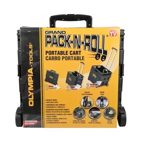 Olympia Tools 85-015 Grand – Carrito Plegable De Almacenamiento Con Mango Telescopico Para Un Facil Transporte Capacidad De Peso De Hasta 150 Libras