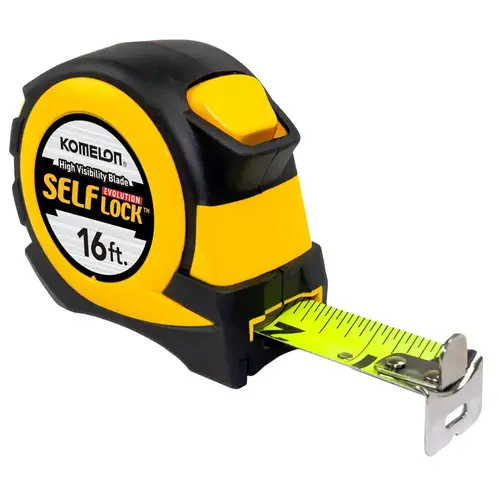 Auto Lock Tape Measure 25 ft. L X 1" W Black/Yellow Auto Lock Tape Measure 25 ft. L X 1" W Black/Yellow