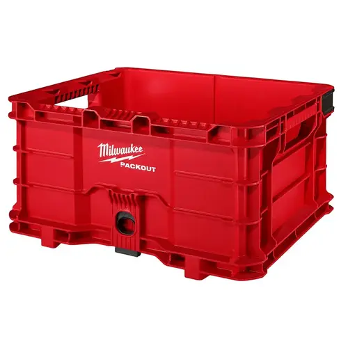 Crate, 1872 cu-in Capacity, Polymer, 16 in L, 13 in W, 9 in H Red Crate, 1872 cu-in Capacity, Polymer, 16 in L, 13 in W, 9 in H Red