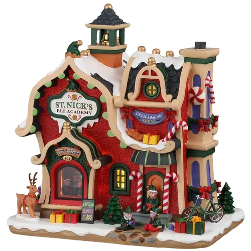 Christmas Village Multicolored St. Nick's Elf Academy Multicolored Christmas Village Multicolored St. Nick's Elf Academy Multicolored