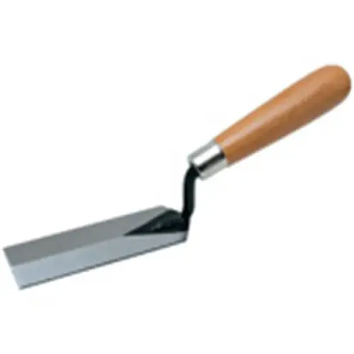 Margin Trowel, 5 in L Blade, 1-1/2 in W Blade, Steel Blade, Hardwood Handle