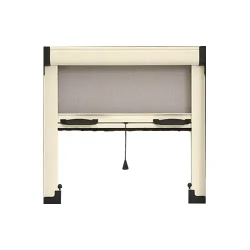 Almond 39" Retractable Window Screen