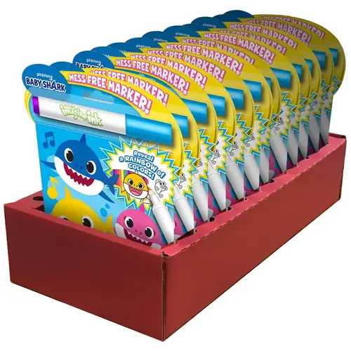 Coloring Book with Mess Free Marker Baby Shark - pack of 12