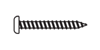 CRL-U.S. Aluminum ST269 #12 x 2" Phillips Pan Head Sheet Metal Screw - pack of 100