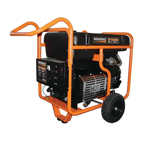 Generator GP Series 15000 W 240 V Gasoline Portable Black/Orange Generator GP Series 15000 W 240 V Gasoline Portable Black/Orange