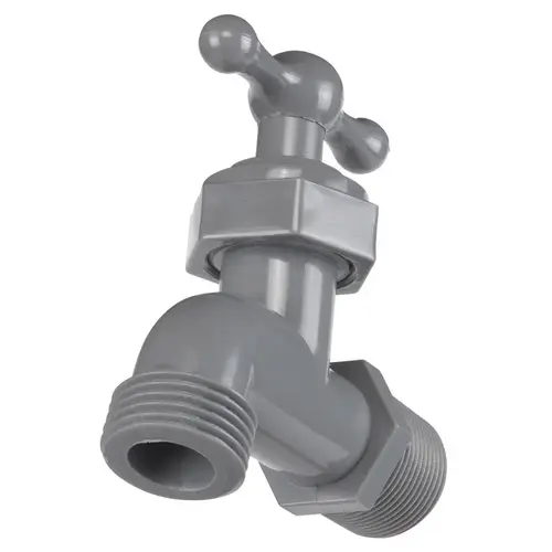Hose Bibb 3/4" MIP X 3/4" MHT Celcon Gray Hose Bibb 3/4" MIP X 3/4" MHT Celcon Gray
