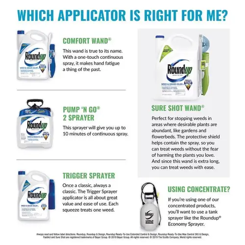 Weed and Grass Killer with Comfort Wand, Liquid, Spray Application, 1.1 gal - pack of 4 Weed and Grass Killer with Comfort Wand, Liquid, Spray Application, 1.1 gal - pack of 4