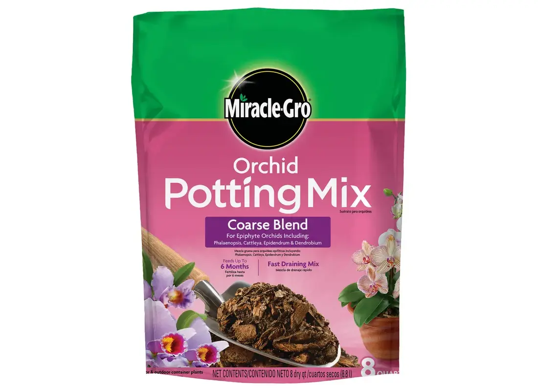 Miracle-Gro 74778300 Orchid Potting Mix Coarse Blend, 8 qt Bag Buy Now