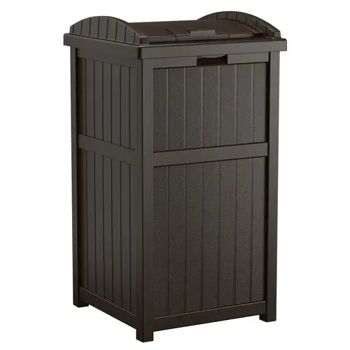 Garbage Can Trash Hideaway 30 gal Resin Lid Included Java Garbage Can Trash Hideaway 30 gal Resin Lid Included Java