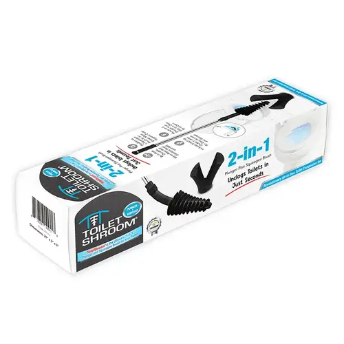 Toilet Plunger with Holder 21" L X 3" D