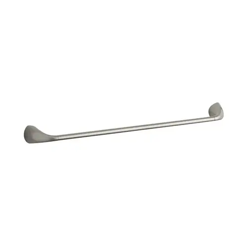 Towel Bar Elliston Brushed Nickel Silver 24" L Metal Brushed Nickel Towel Bar Elliston Brushed Nickel Silver 24" L Metal Brushed Nickel