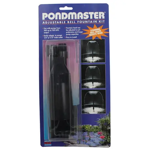 Fountain Head Kit Plastic 190 gal Black