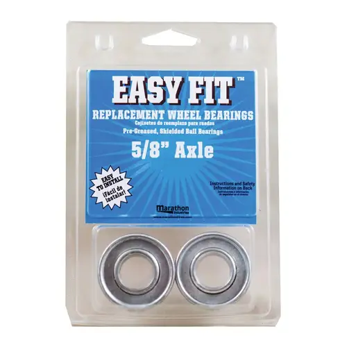 Wheel Bearings Easy Fit 500 lb. cap. Steel Pair Wheel Bearings Easy Fit 500 lb. cap. Steel Pair