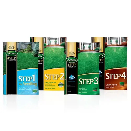 Lawn Fertilizer 4 Step Seeding Annual Program For All Grasses 5000 sq ft Lawn Fertilizer 4 Step Seeding Annual Program For All Grasses 5000 sq ft