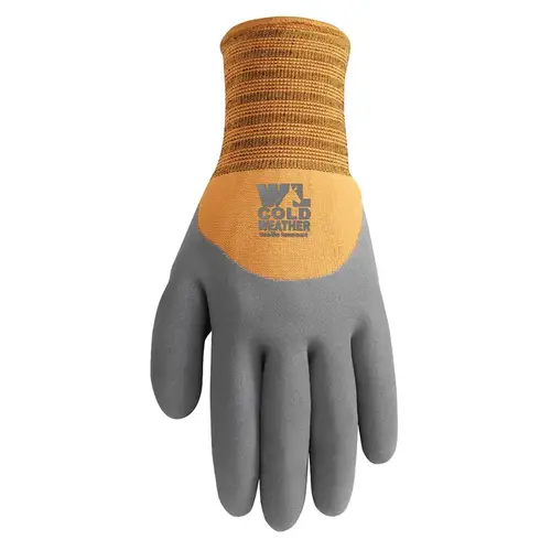 HydraHyde Men's Large Winter Lined Latex Glove Black