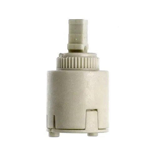 Faucet Cartridge, Plastic, 2-5/16 in L, For: Kohler Coralais Single Handle Faucets White Faucet Cartridge, Plastic, 2-5/16 in L, For: Kohler Coralais Single Handle Faucets White