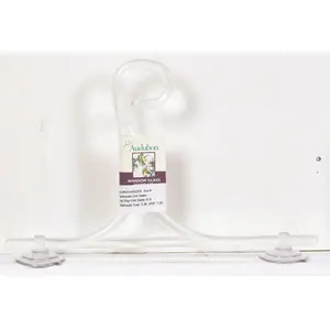 Audubon NAHANGER Plant Hanger Clear Glass 11.5" H Window Powder Coated