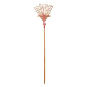 BOND MANUFACTURING 820 Shrub Rake 41" 19 Tine Bamboo Wood Handle