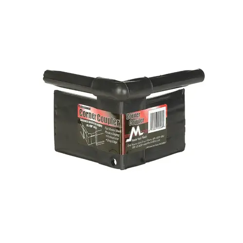 Edging Coupler Kit Master Gardener 3.5" L X 3.5" H Plastic Black Black
