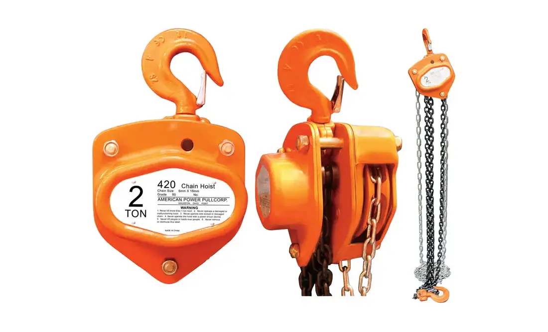 American Power Pull 420 400 Series Chain Block, 2 ton Capacity, 10