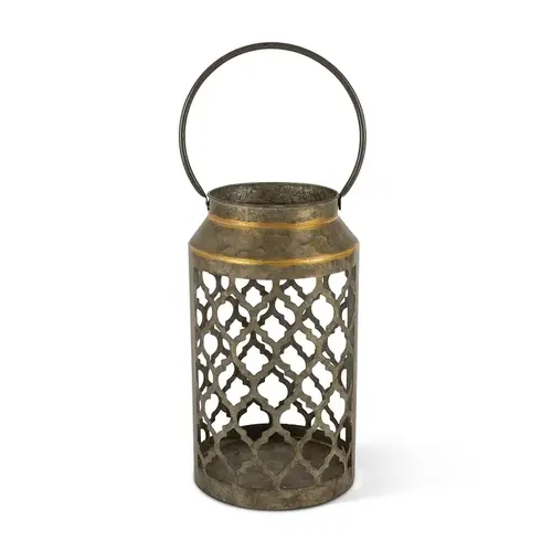 Decorative Lantern Lantern Galvanized Metal Bronze Decorative Lantern Lantern Galvanized Metal Bronze