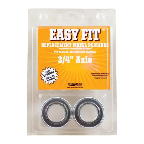 Wheel Bearings Easy Fit 500 lb. cap. Steel Pair Wheel Bearings Easy Fit 500 lb. cap. Steel Pair