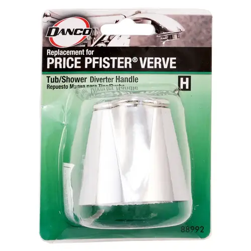 Diverter Handle For Pfister Verve Chrome Tub and Shower Chrome Diverter Handle For Pfister Verve Chrome Tub and Shower Chrome