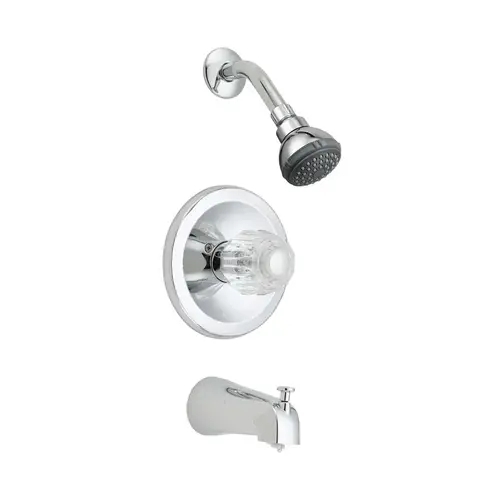 Tub and Shower Faucet Exquisite 1-Handle Chrome Chrome Tub and Shower Faucet Exquisite 1-Handle Chrome Chrome
