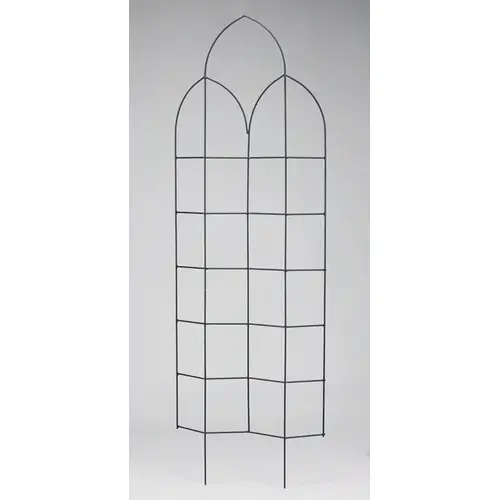 72 In. H. Steel Offset Spire Trellis Black 72 In. H. Steel Offset Spire Trellis Black