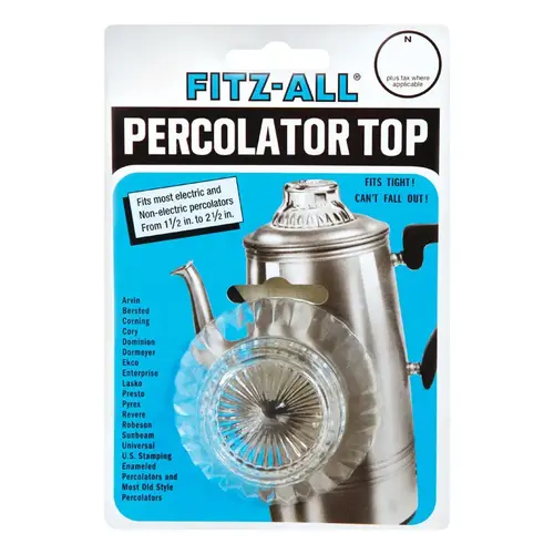 Replacement Percolator Top Glass Clear Clear