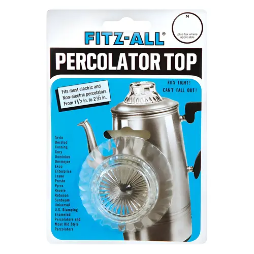 Replacement Percolator Top Glass Clear Clear